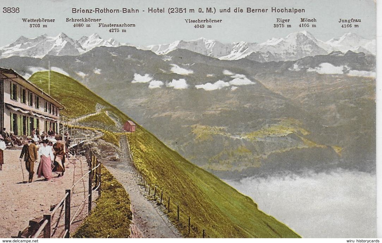 AK 0112  Brienz-Rothornbahn - Hotel Und Die Berner Alpen / Verlag Photoglob Um 1920 - Altri & Non Classificati