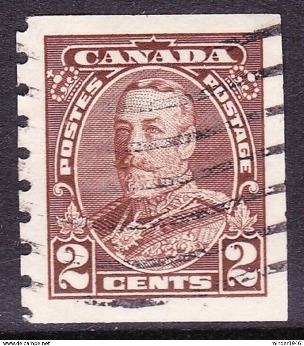 CANADA 1935 KGV 2c Brown Coil Stamp SG353 Fine Used - Ongebruikt