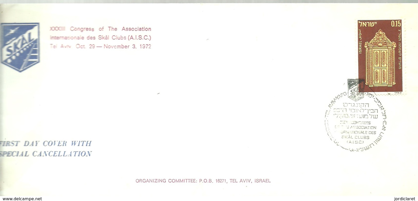 POSTMARKET 1972   SKAL CLUB - Cartas & Documentos