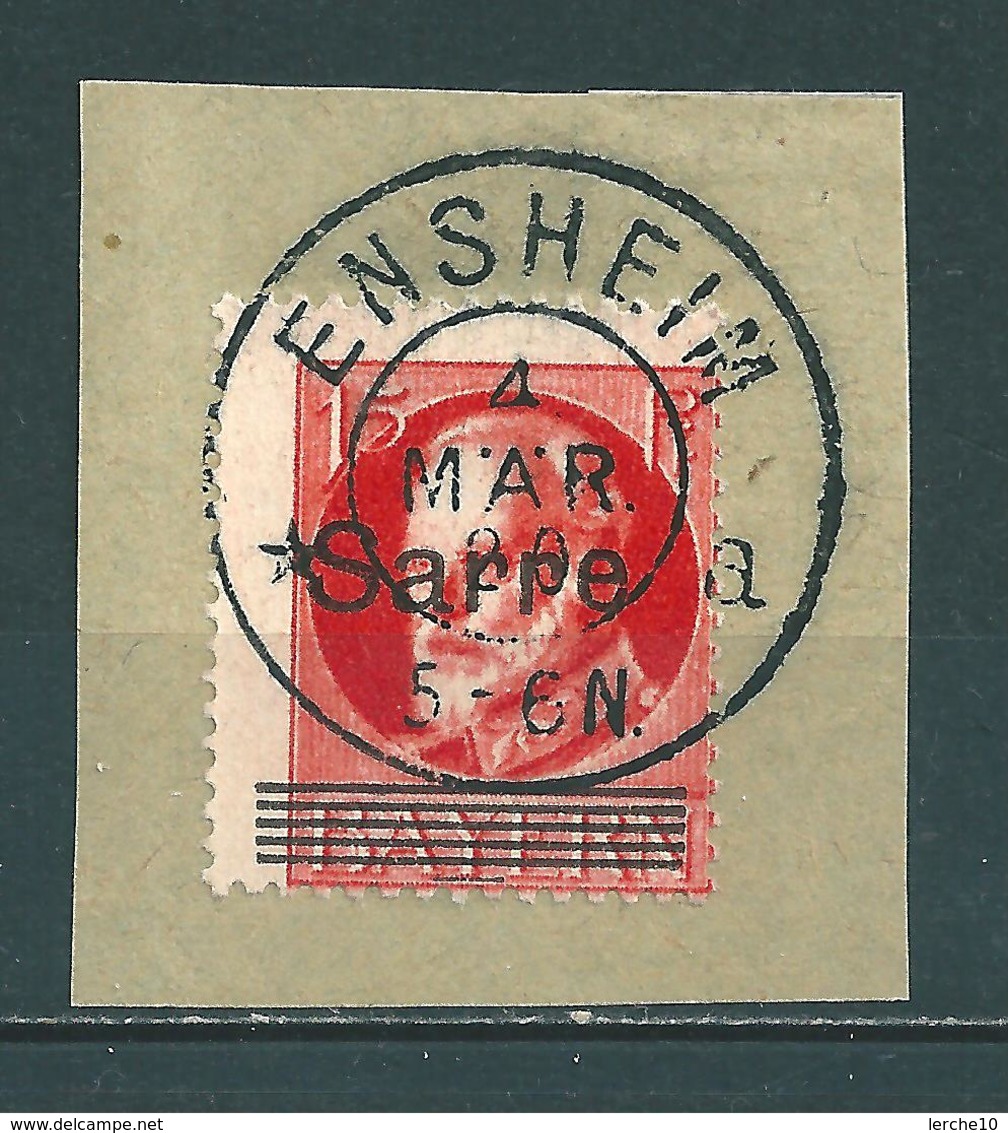 Saar MiNr. 20 Briefstück, Verzähnt (sab06) - Used Stamps