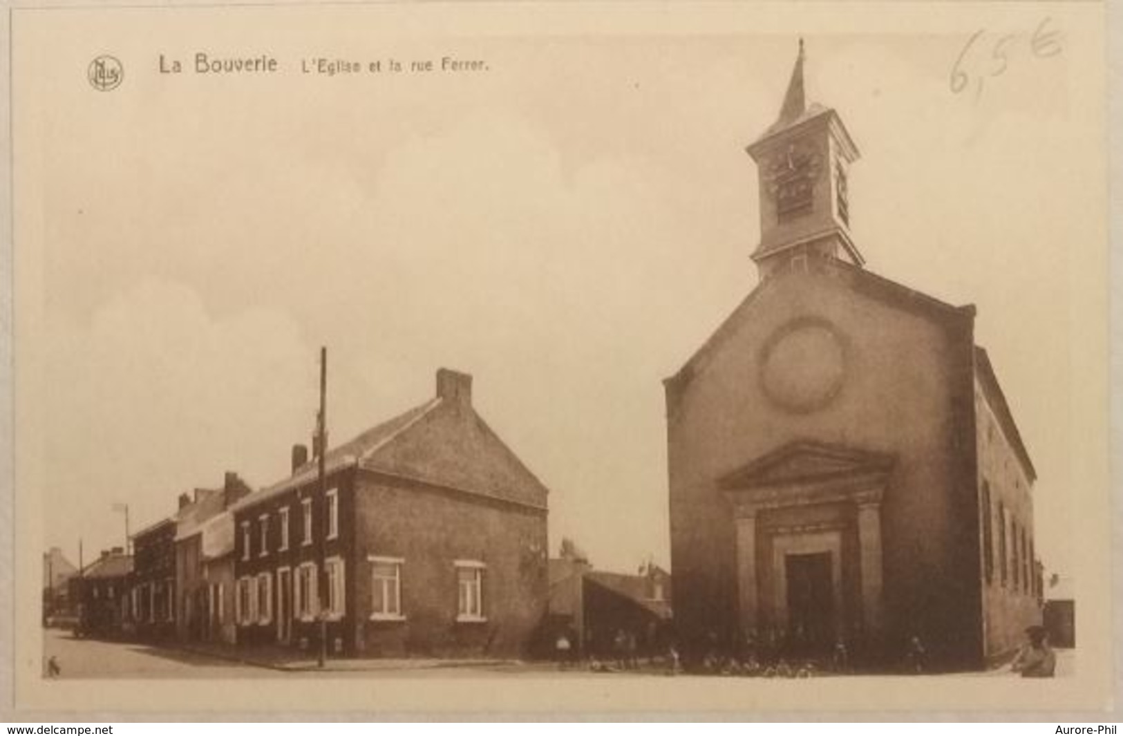 La Bouverie – L'Eglise Et La Rue Ferrer - Frameries