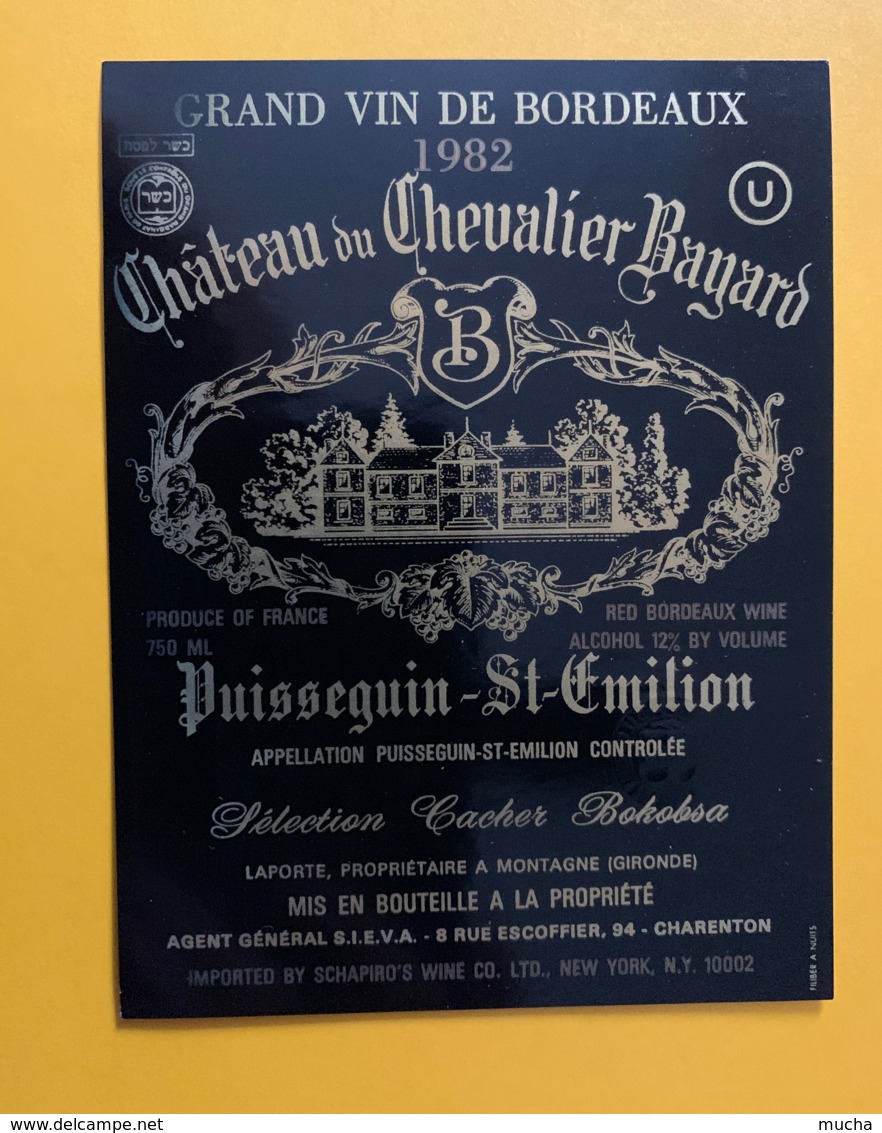 9317 - Château Du Chevalier Bayard 1982 Puisseguin Saint-Emilion - Bordeaux