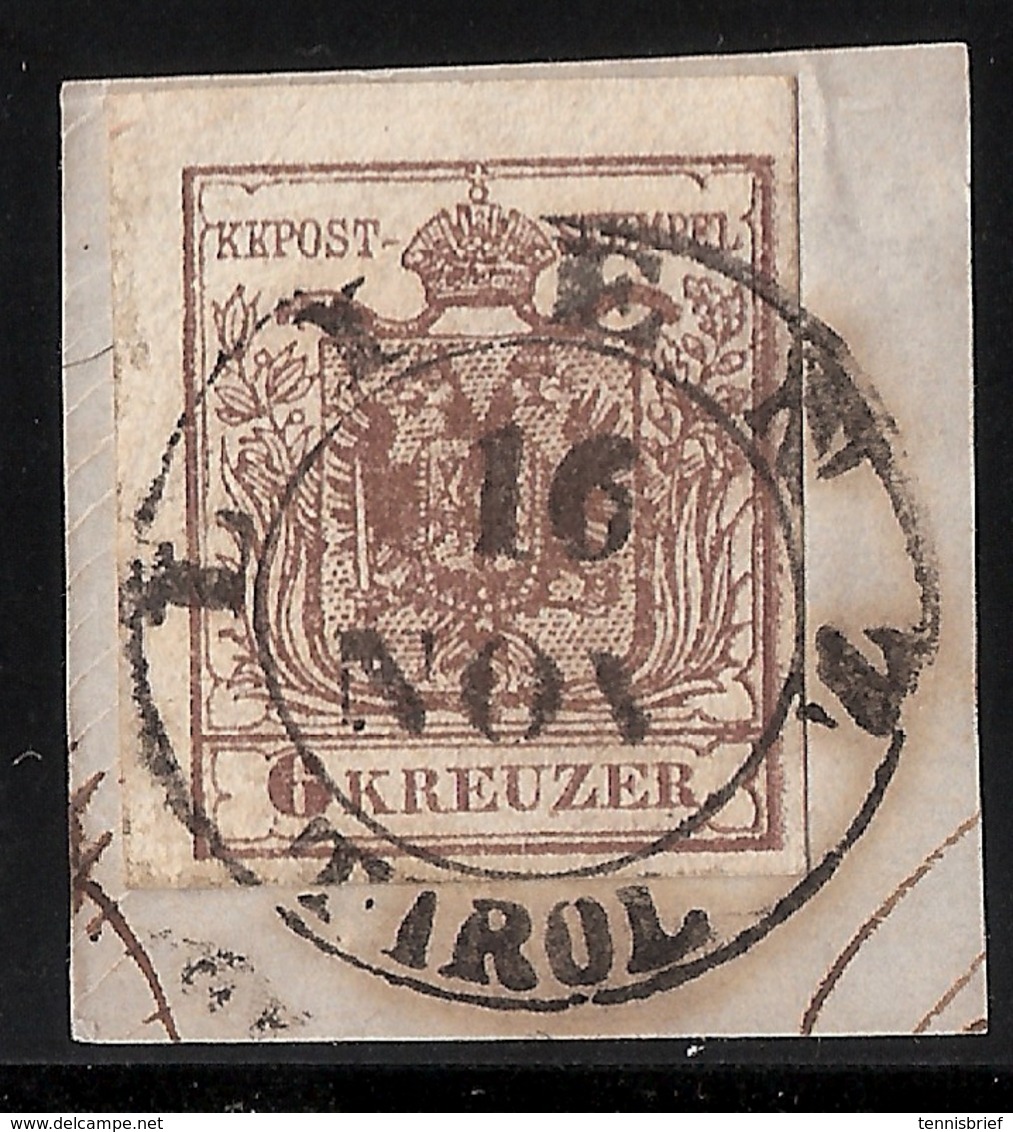 Ausg. 1850, " LIENZ - TIROL " Luxus-Briefstück! , #a1604 - Oblitérés