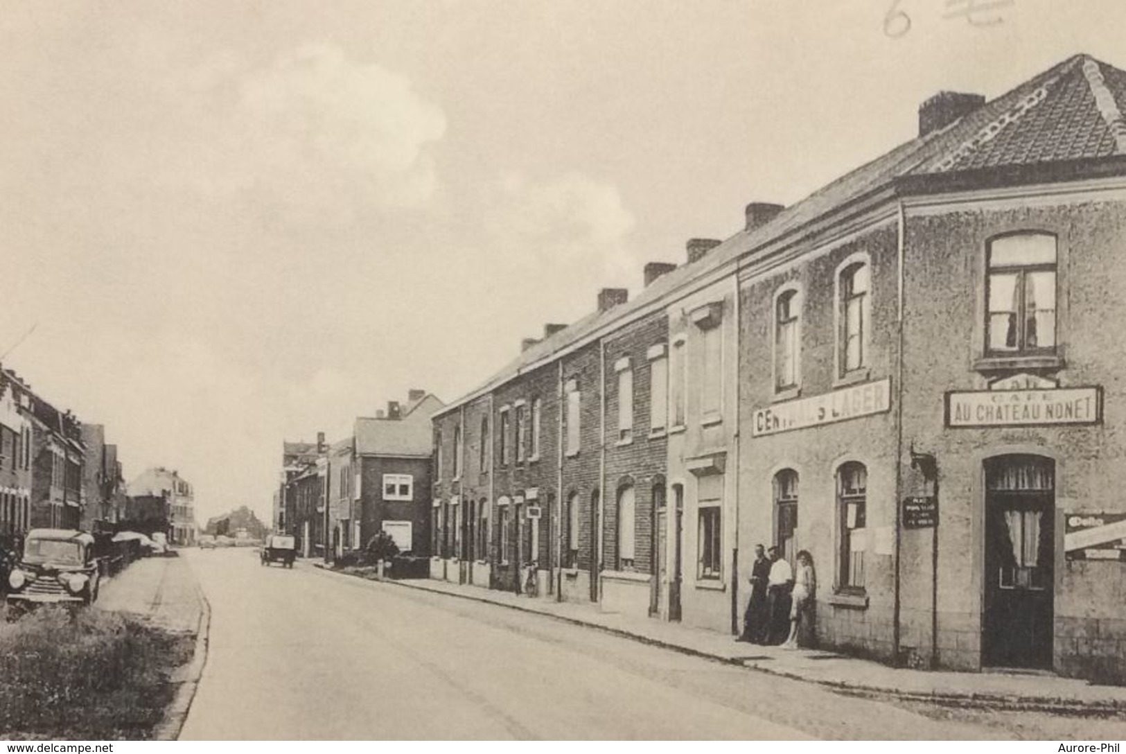 Ploegsteert - Rue D'Armentières Avec Automobiles (Café Au Château Monet, Centrals Lager / Bière) - Comines-Warneton - Komen-Waasten