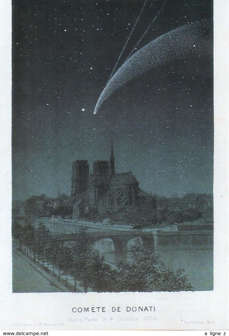 REF 354 - CPM Astronomie Comete De Donati Paris Notre Dame - Astronomie