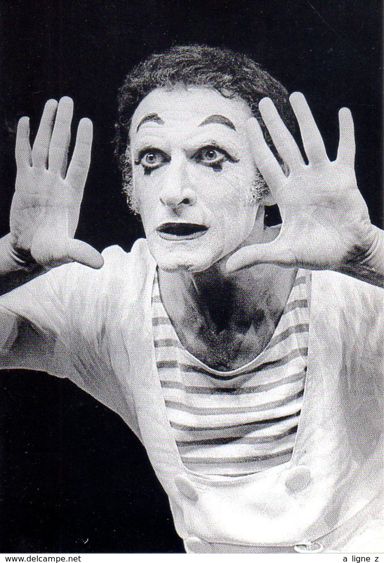 REF 354 - CPM Marcel Marceau Mime 1990 - Artistes