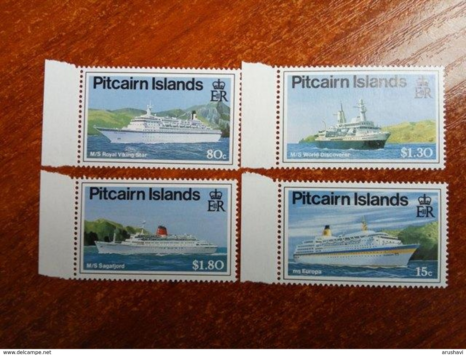 Pitcairn Islands 1991 Cruise  Ships Fleet MNH - Pitcairneilanden