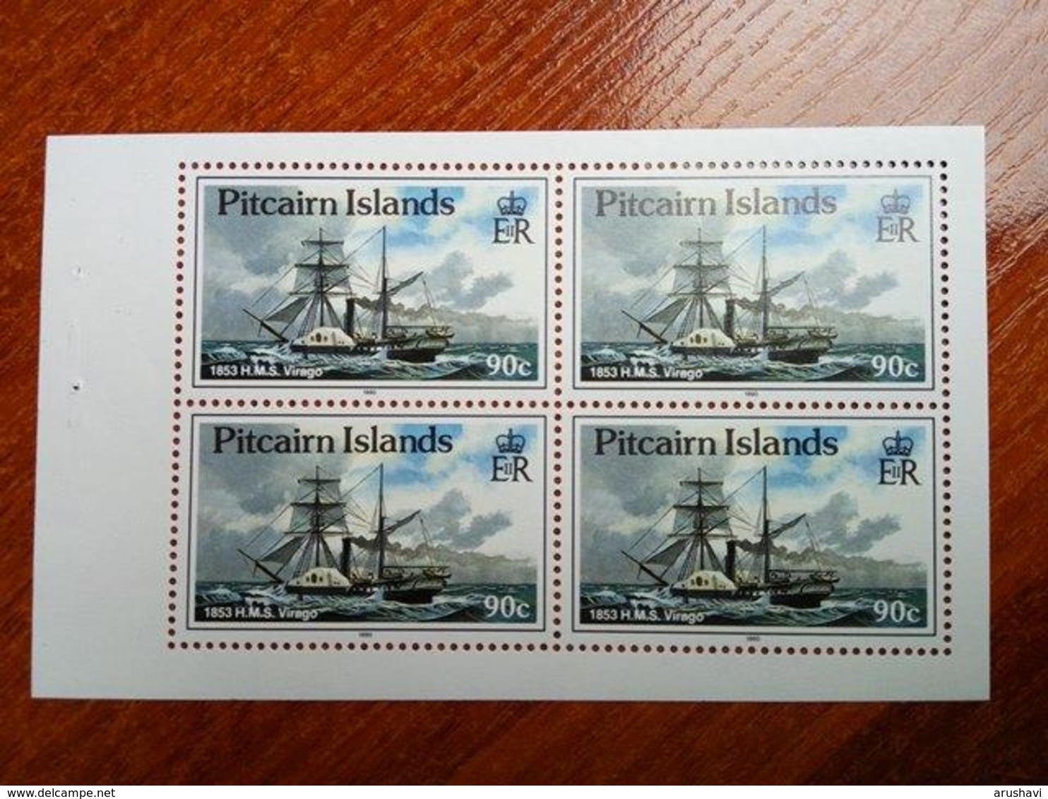 Pitcairn Islands 1990 Sailing Ships Fleet Block Of Four MNH - Pitcairn Islands