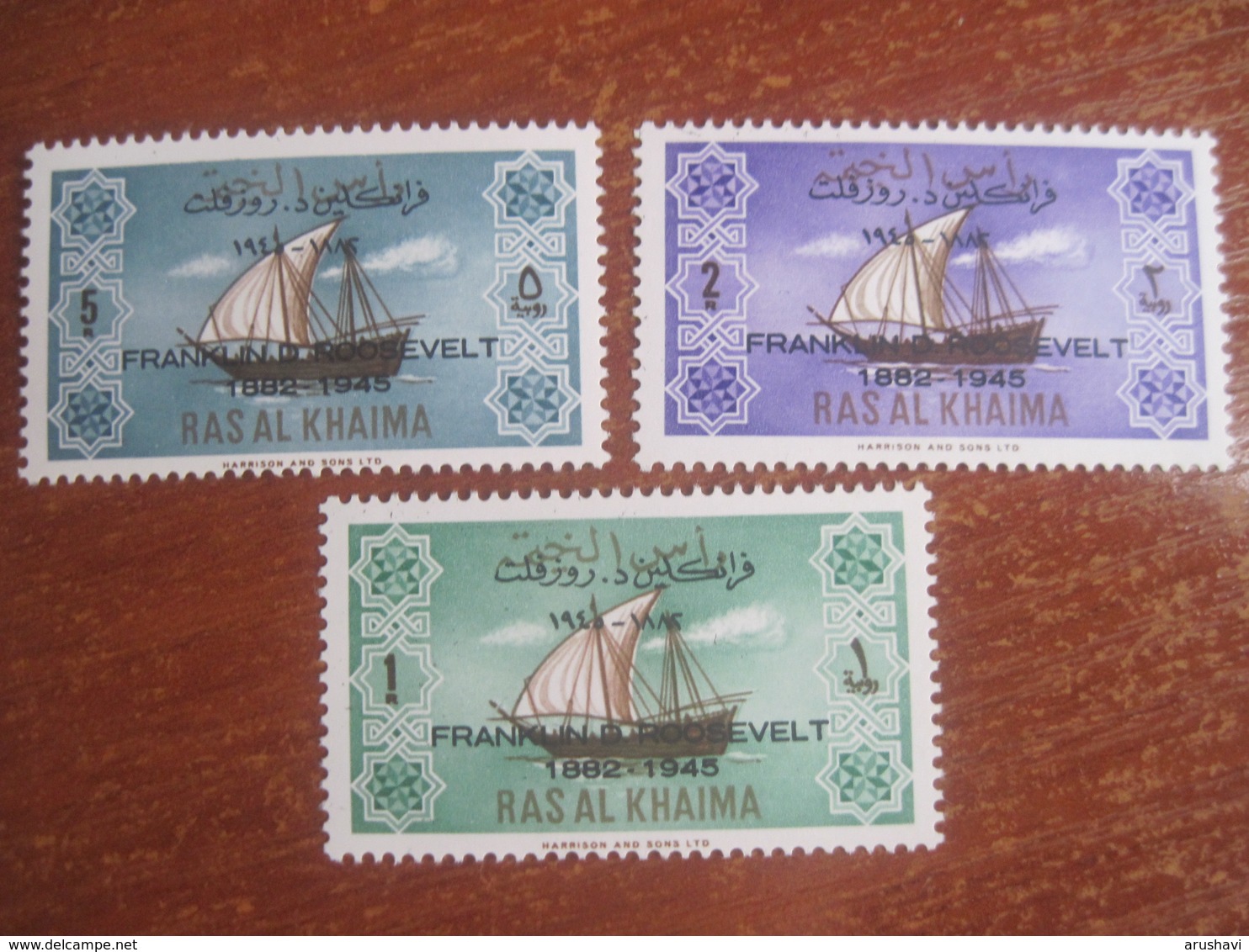 Ras Al Khaima 1965 Ships ROOSEVELT Overprint  MNH - Asia (Other)