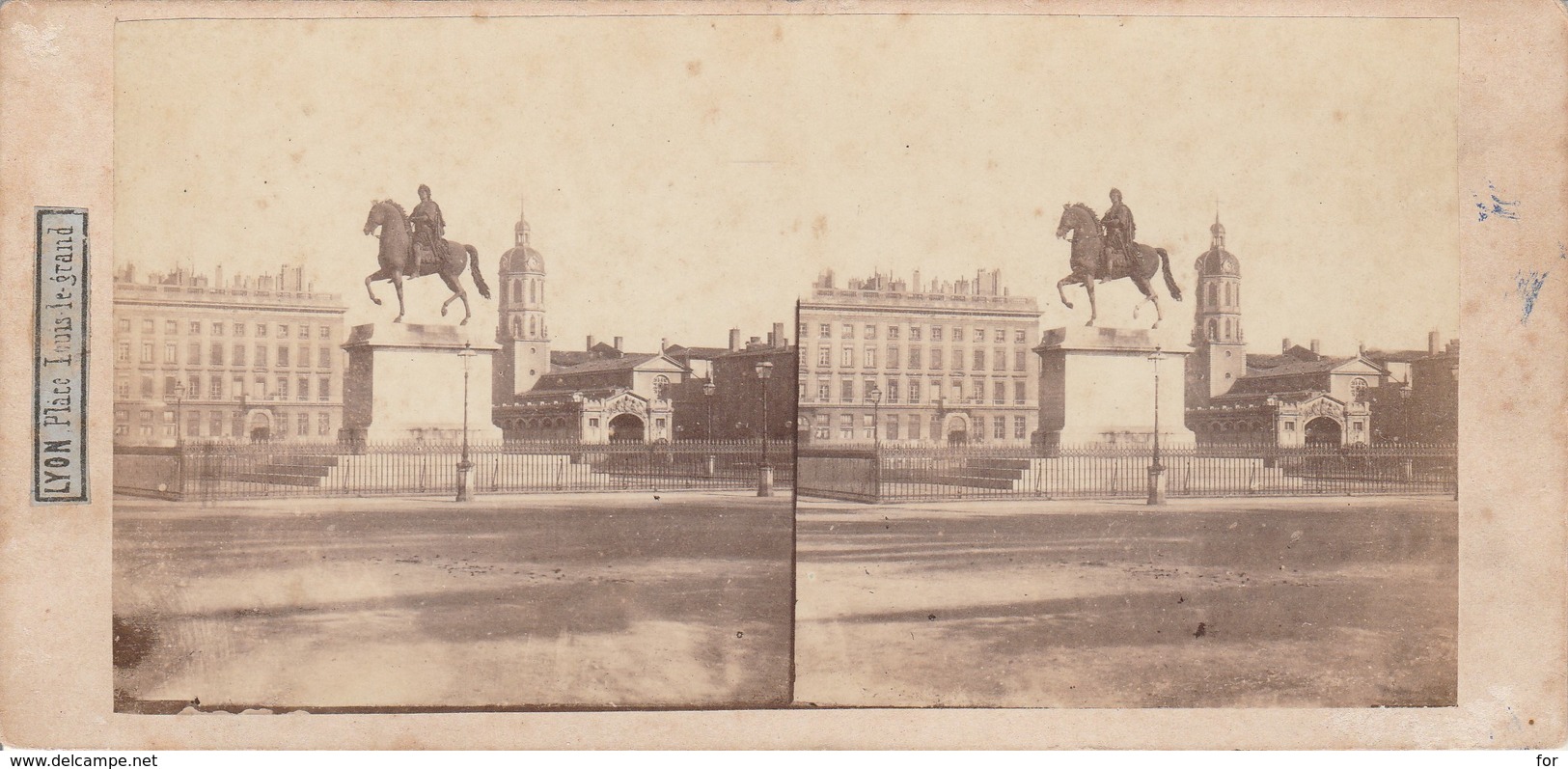 Photos - Stéréoscopiques : LYON - Rhone : ( Place Louis-legrand ) N° 59 - Stereoscopic