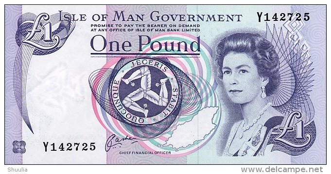 ISLE OF MAN 1 Pound (1983) Pick 40b UNC - 1 Pound