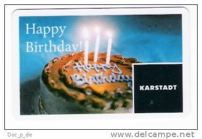 Germany - Carte Cadeau - Gift Card - Karstadt Store - Allemagne - Gift Cards