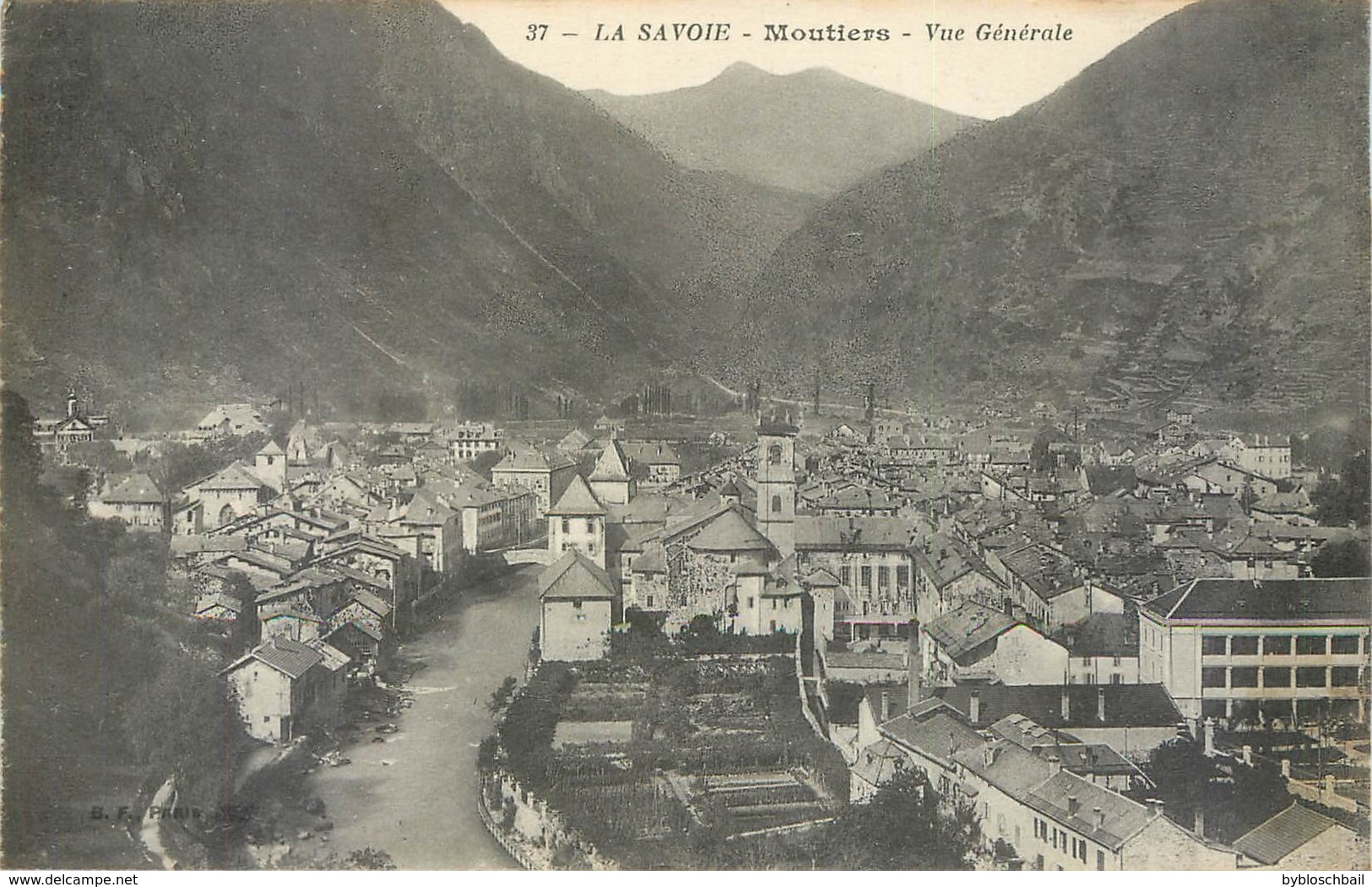 CPA 73 Savoie Moutiers 3 Cartes La Plombière Usines Electro-Chimique De La Volta + Vu Montfort + Vue Générale Neuves - Moutiers