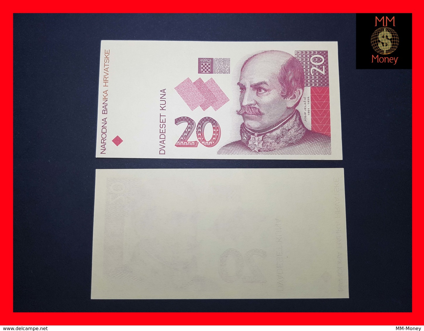 CROATIA 20 Kuna 31.10.1993  P. 30  UNC Proof  Printing - Croatie