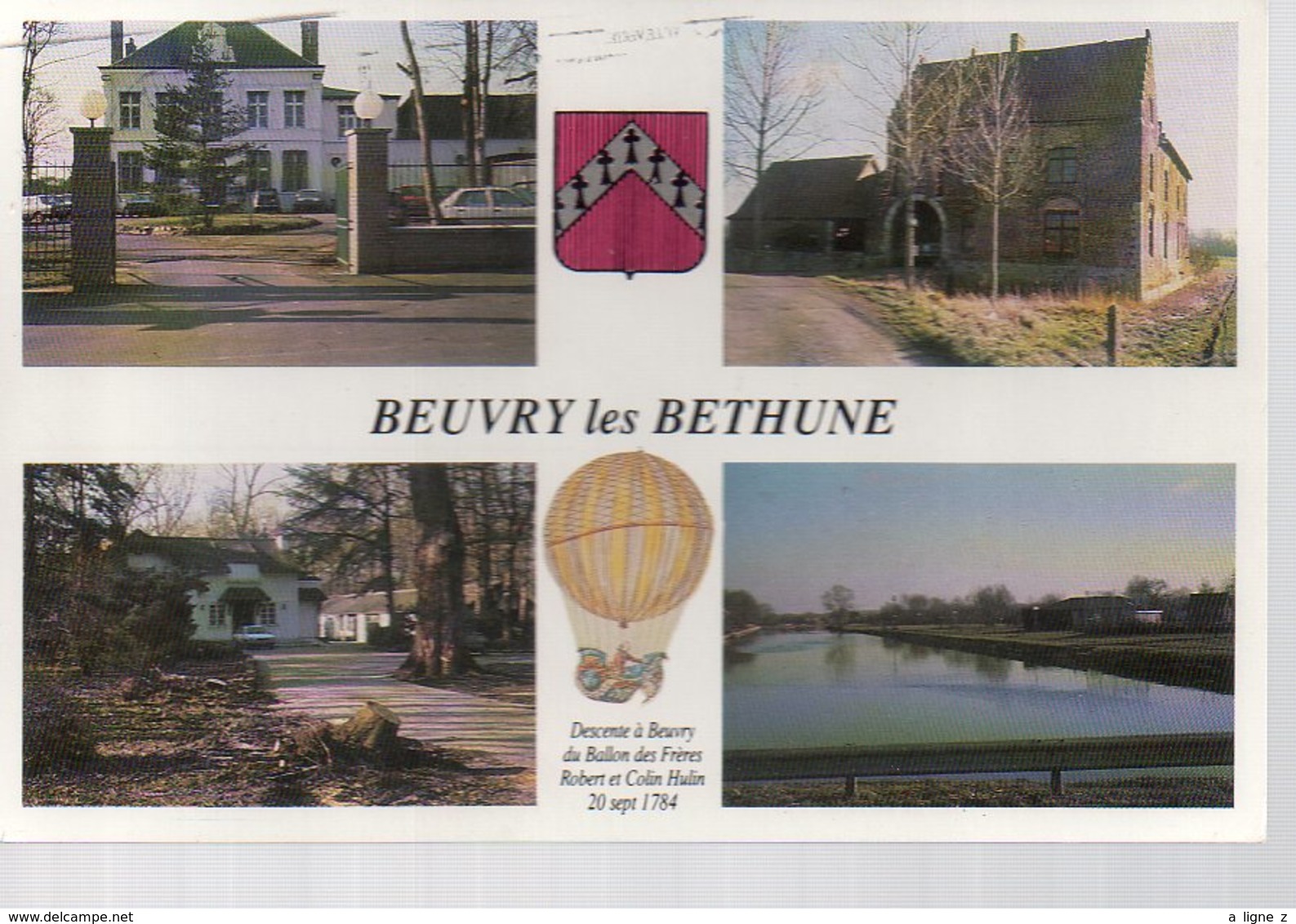 REF 357 - CPM BEUVRY LES BETHUNE Montgolfière Multivues Blasson - Beuvry