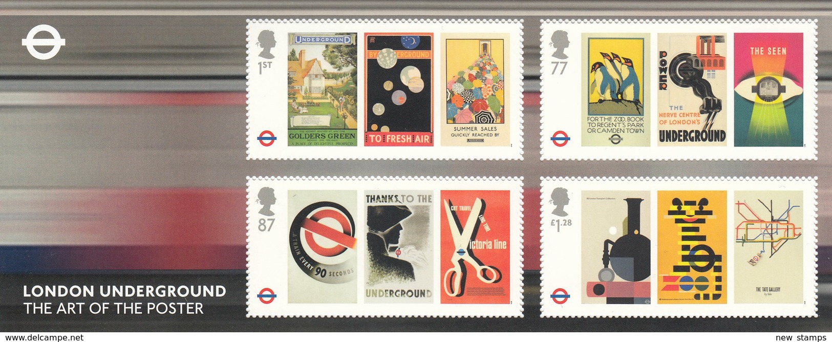 Great Britain 2013 London Underground SS MNH - Trains