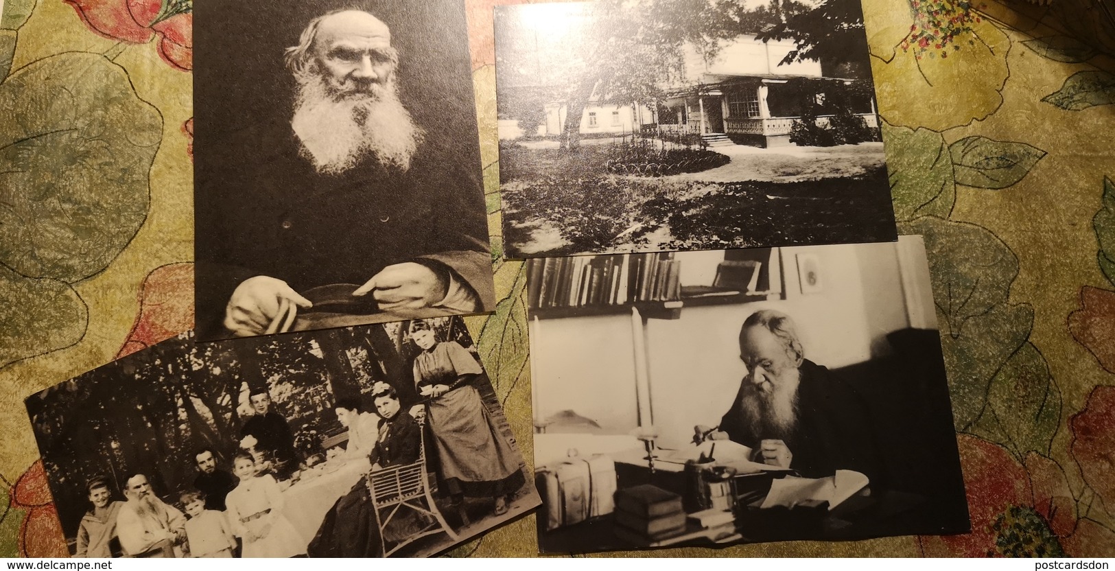 OLD USSR PC. 20 Postcards Lot WRITER LEO TOLSTOY Incl PLAYING CHESS WITH SUKHOTIN - Chess - Échecs - Echecs