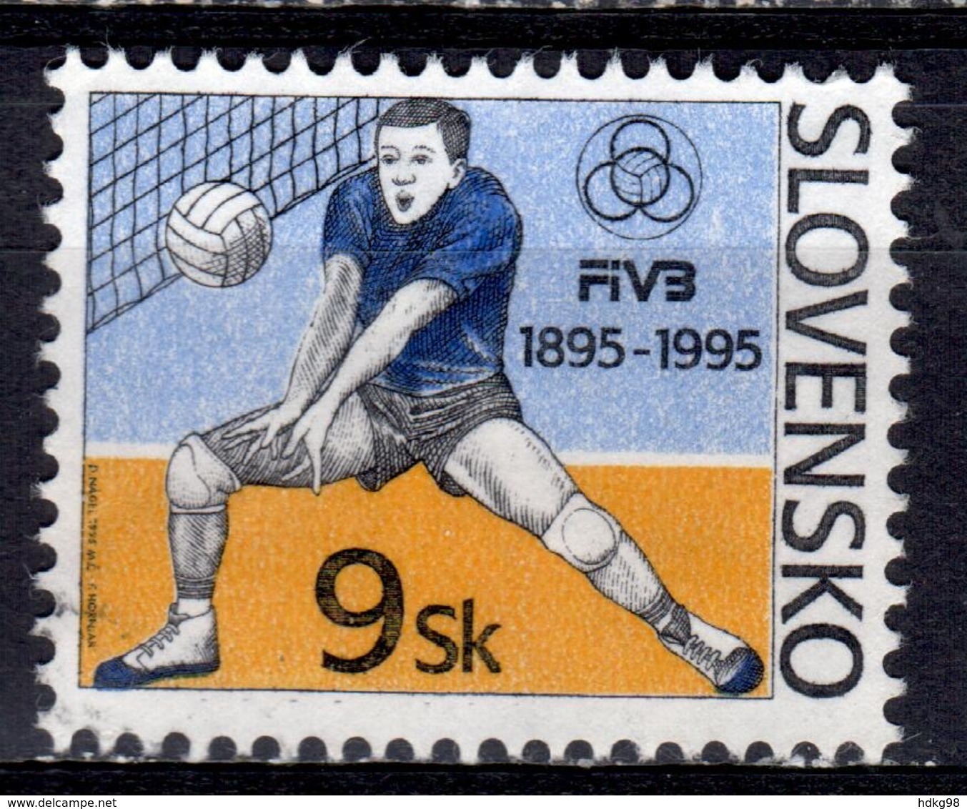 SK+ Slowakei 1995 Mi 235 Volley - Usados