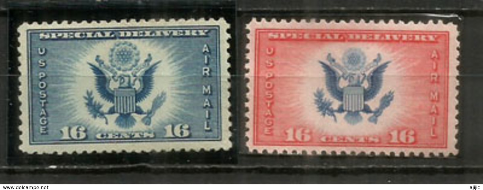 Year 1934. Air Mail Special Delivery Stamps.  2 Timbres Neufs ** - 1b. 1918-1940 Unused