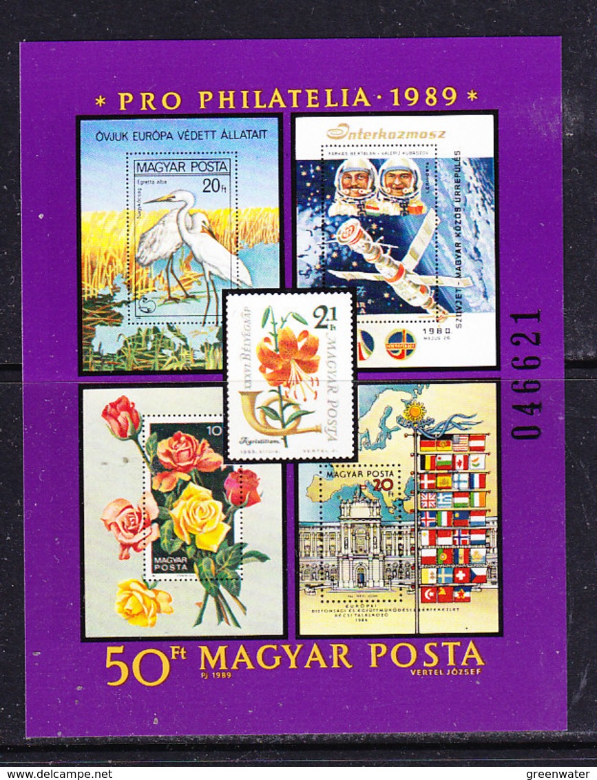 Hungary 1989 Pro Philatelia M/s (with KSZE-stamp) ** Mnh (41552A) - Europese Gedachte