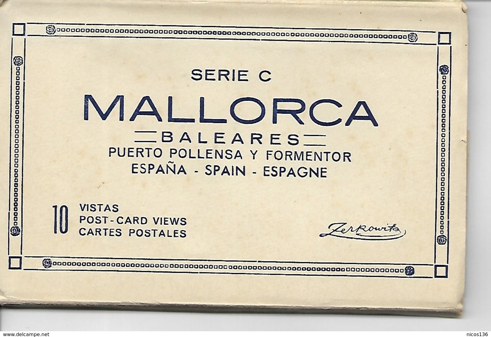 MALLORCA    BALEARES   CARNET  DEPLIANT   10 CARTES - Mallorca