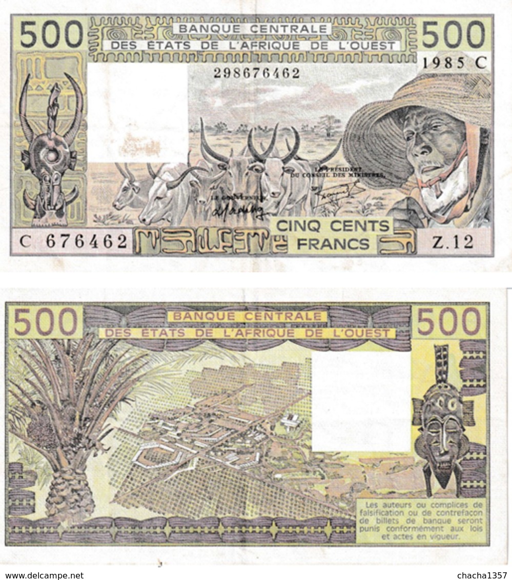 États De L'Afrique De L'ouest 500 Francs - West-Afrikaanse Staten