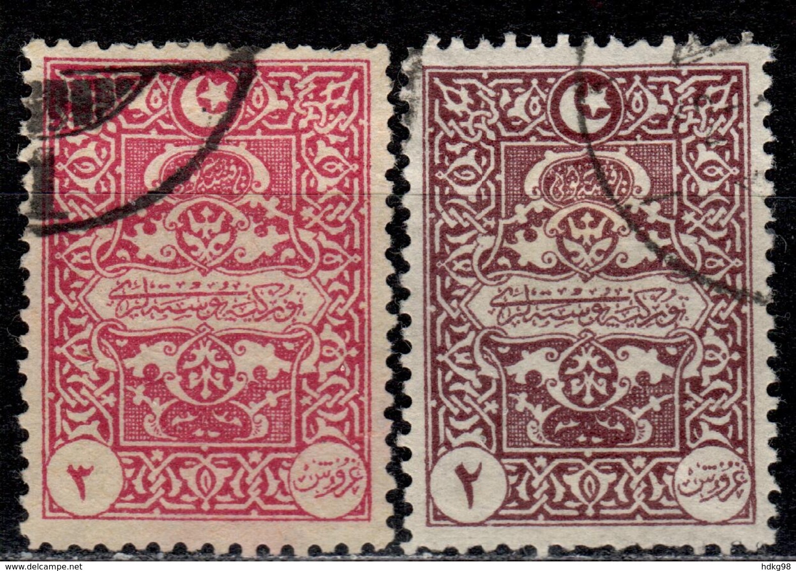 TR+ Türkei 1922 Mi 49-50 Portomarken - Postage Due