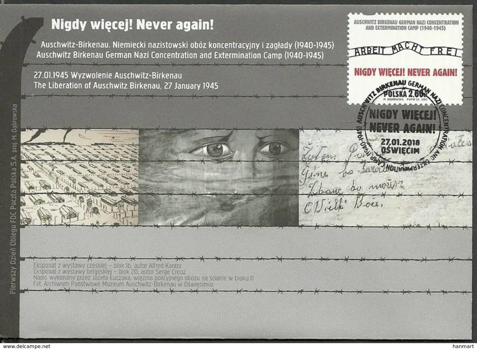 Poland 2018 Mi 4972 Fi 4822 FDC ( FDC ZE4 PLD4972 ) - Guerre Mondiale (Seconde)