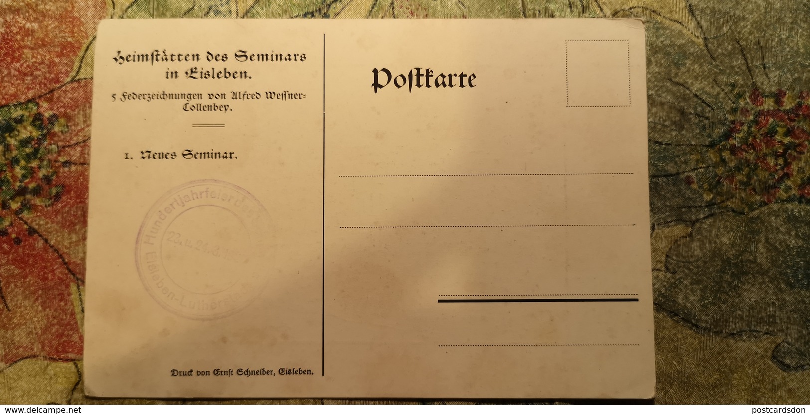 AK Eisleben, Heimstätten Des Seminars, Neues Seminar  - Old Postcard With 1926 Stamp - Lutherstadt Eisleben