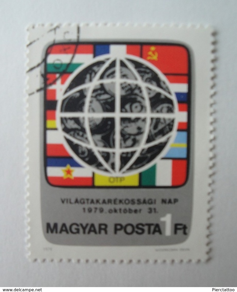 Mappemonde (Drapeaux)  - Hongrie - 1979 - YT 2688 - Used Stamps