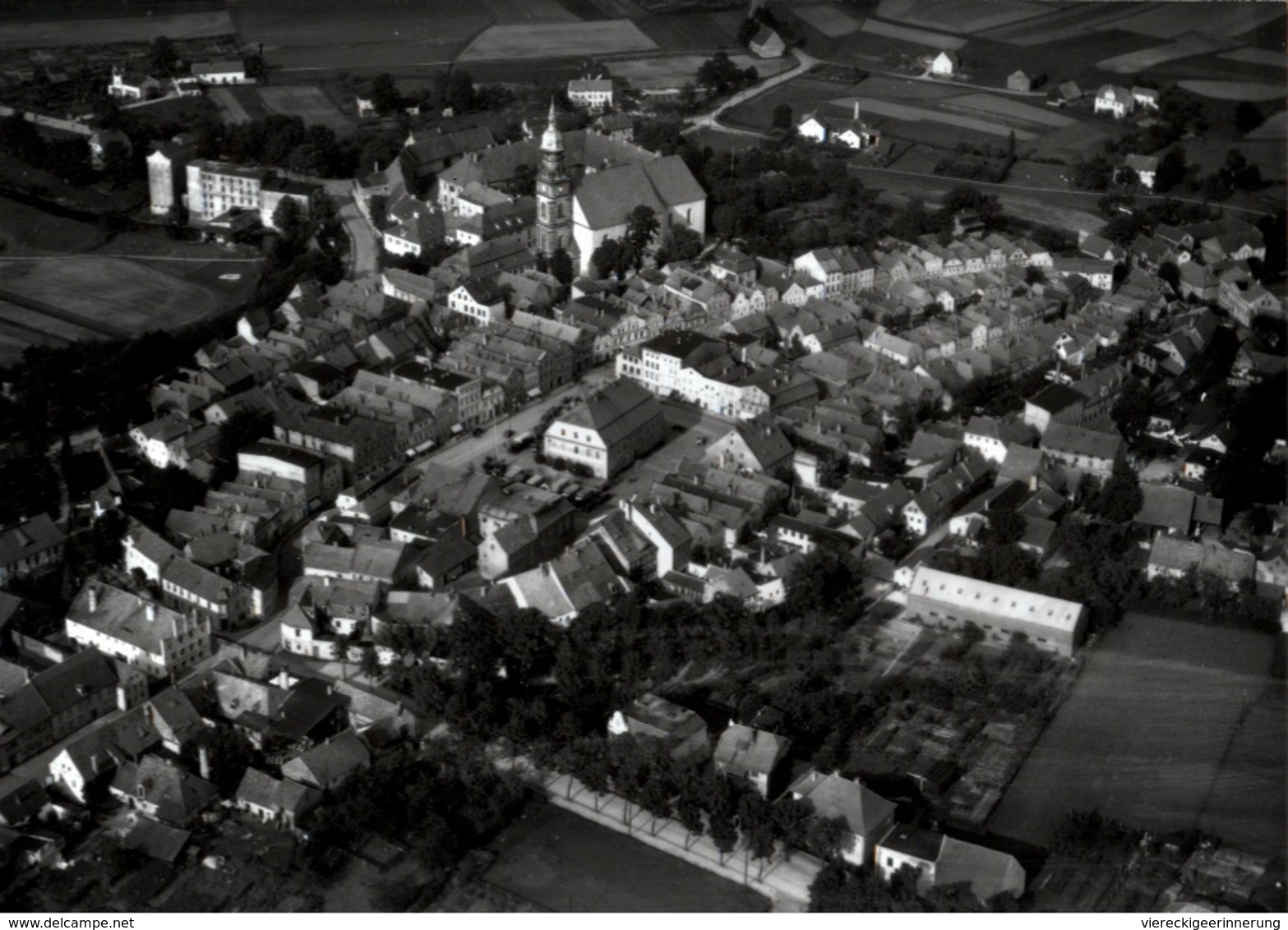 ! Naumburg Am Queis, Luftbild 1937, Moderner Abzug Nr. 28717, Format 17,8 X 12,7 Cm - Schlesien
