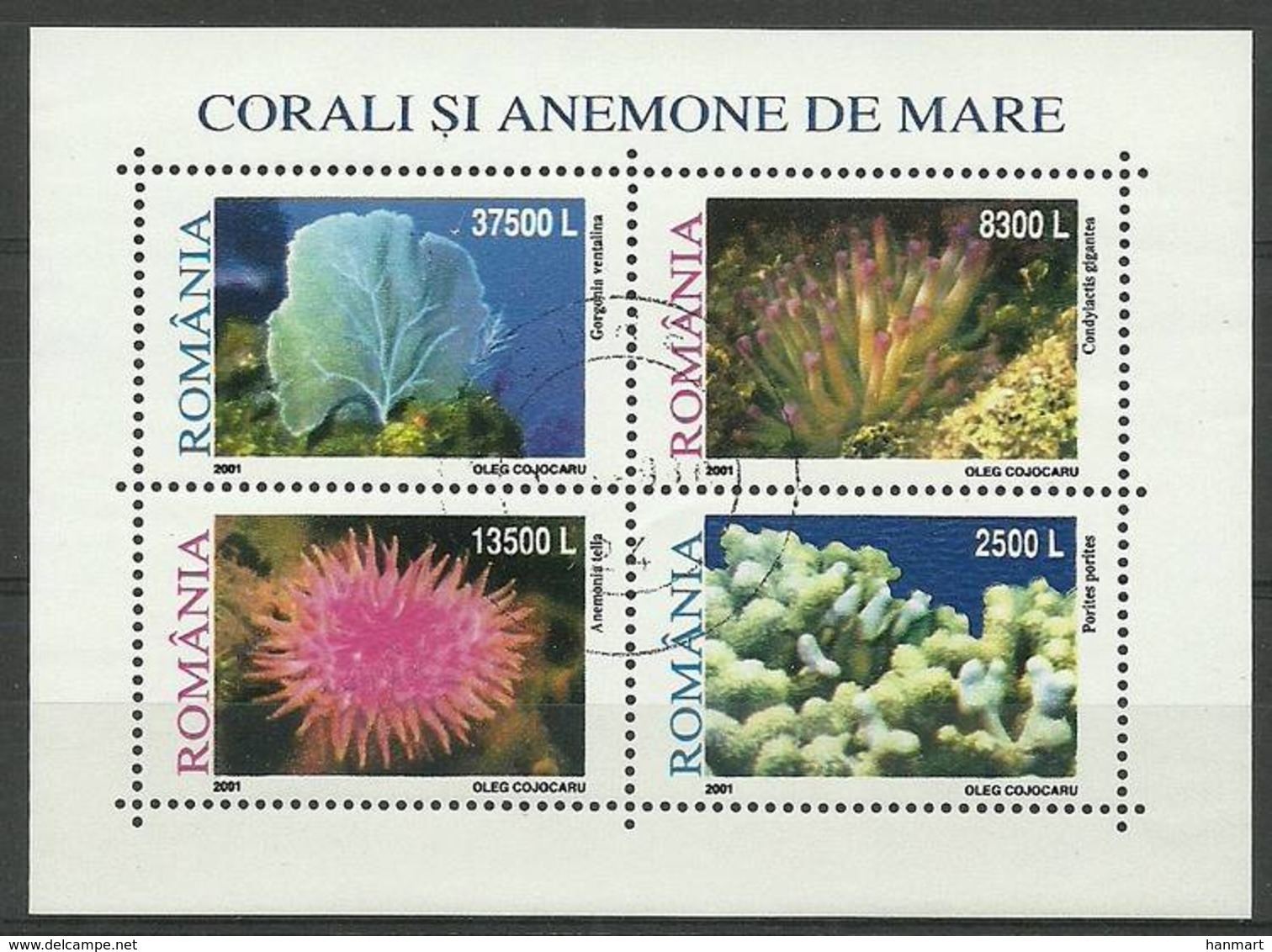 Romania 2001 Mi Abo Bl 318 MNH ( ZE4 RMNabobl318 ) - Meereswelt