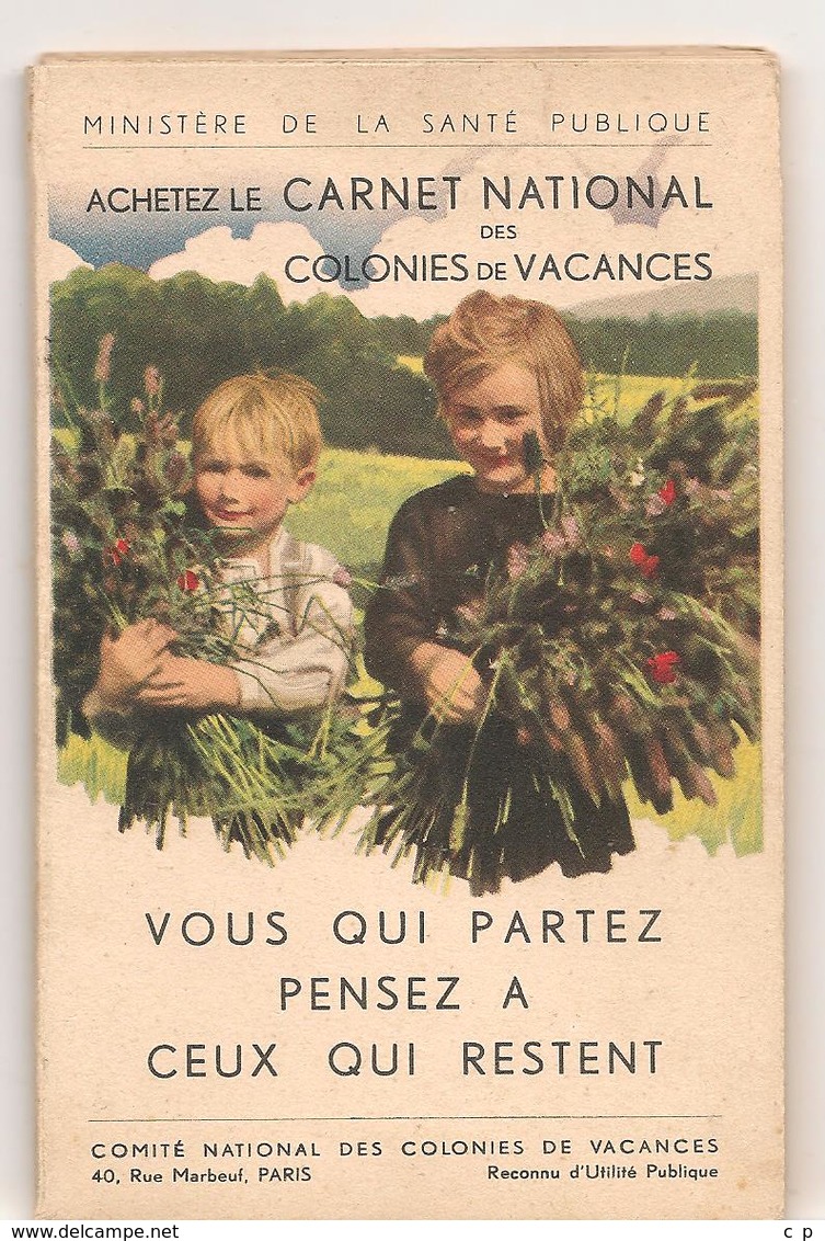 Germaine Bouret - Carnet National Des Colonies De Vacances  - Serie De 10 Cartes - Superbe -   - CPA° - Bouret, Germaine