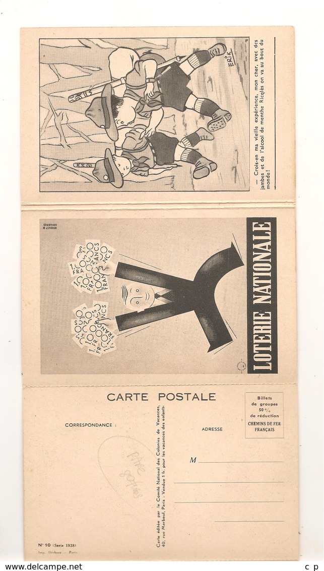 Germaine Bouret - Carnet National des Colonies de Vacances  - Serie de 10 Cartes - Superbe -   - CPA°