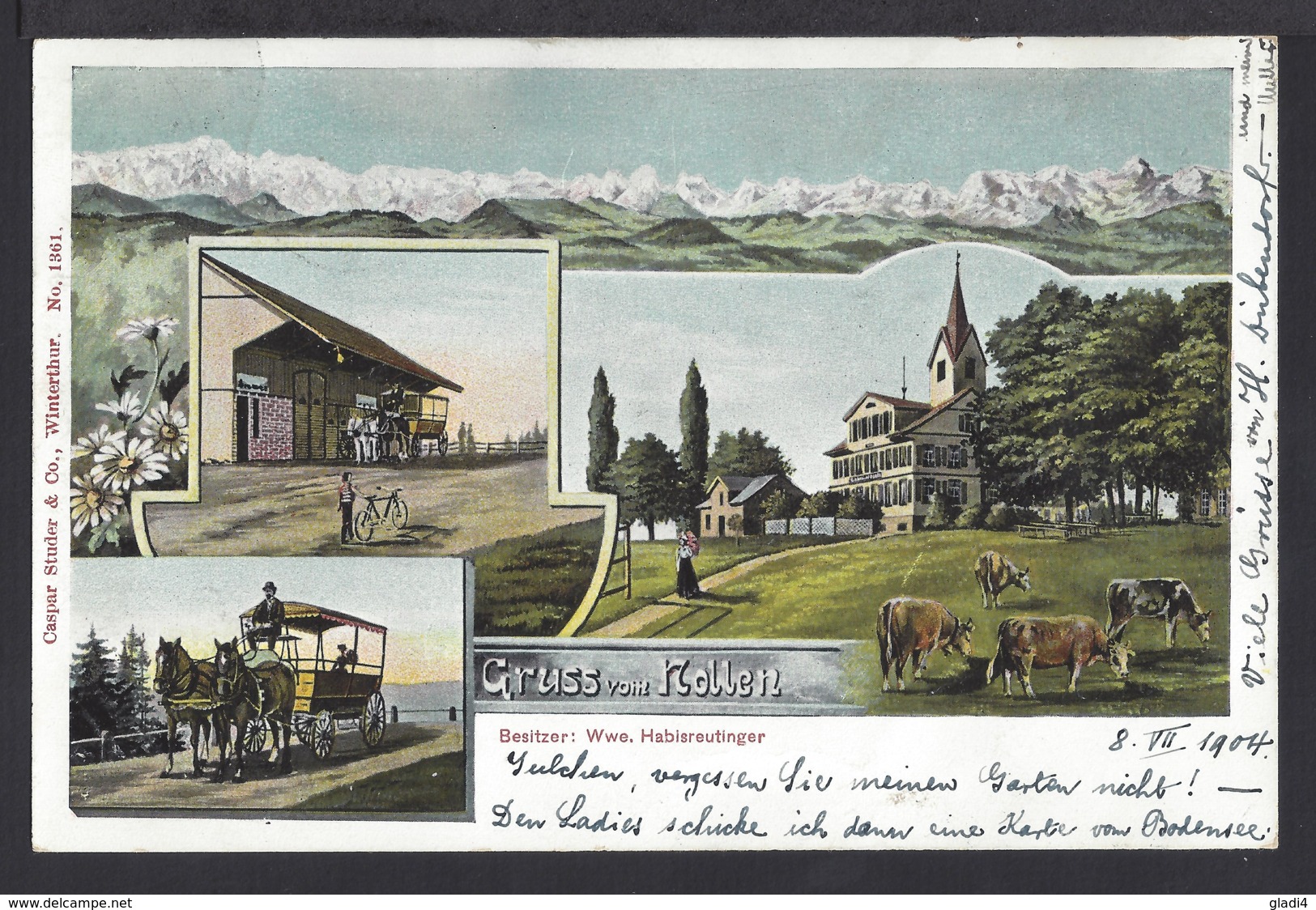 Gruss Aus Nollen - 4 - Bild AK - Kutsche - 1904 - Autres & Non Classés