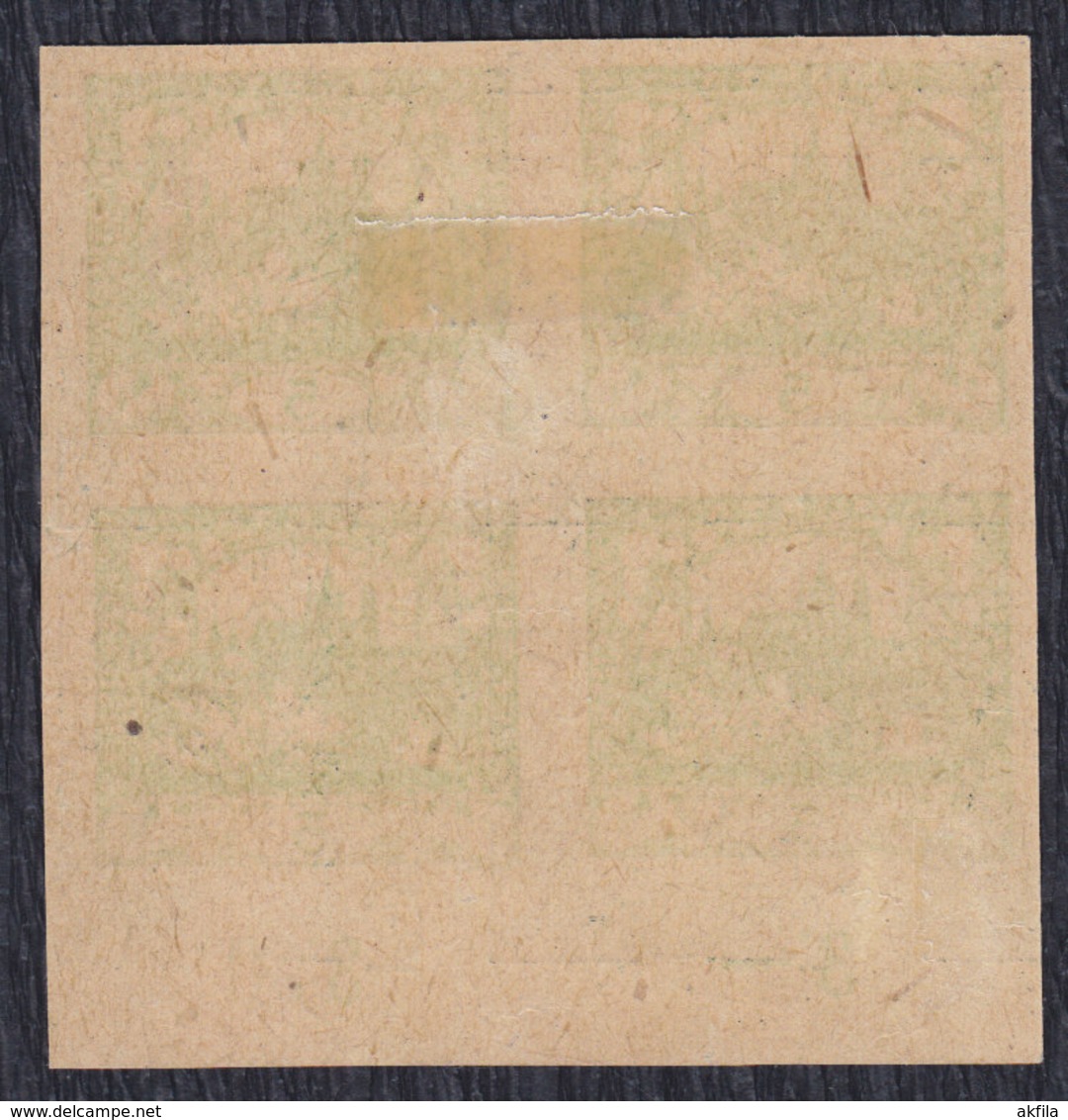 Czechoslovakia 1919 Definitive, Block Of 4, Proof - Prove E Ristampe