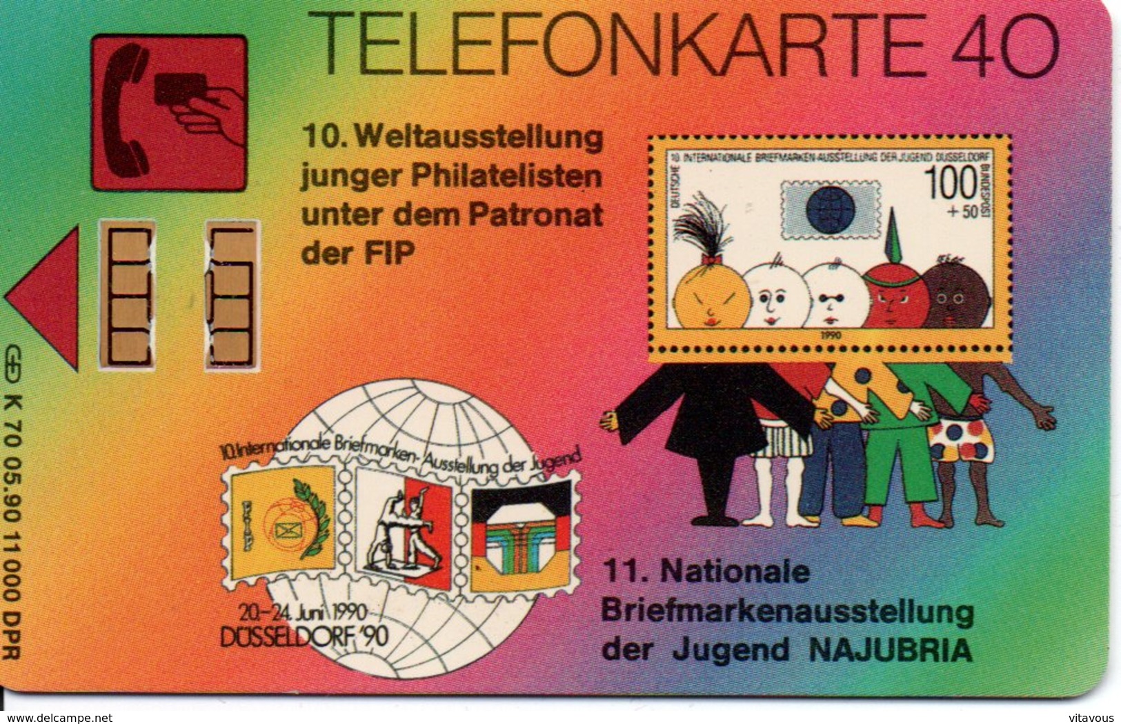 BD Timbre Stamp Télécarte Allemagne K 70 05.90. - 11 000 Ex - Phonecard  Karte (G 612) - K-Series : Série Clients