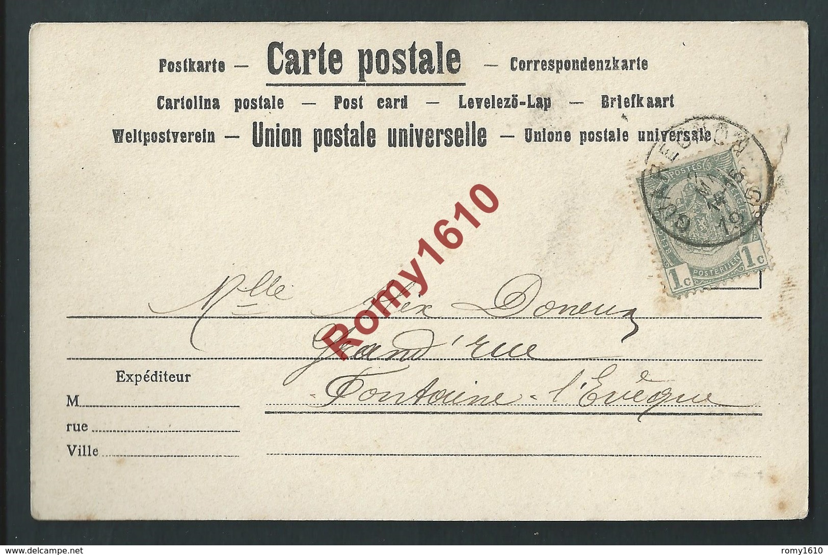 BOUSSU.  Justice De Paix.  Cliché Insolite. Voir Agrandissement. 3 Scans - 1905. - Boussu