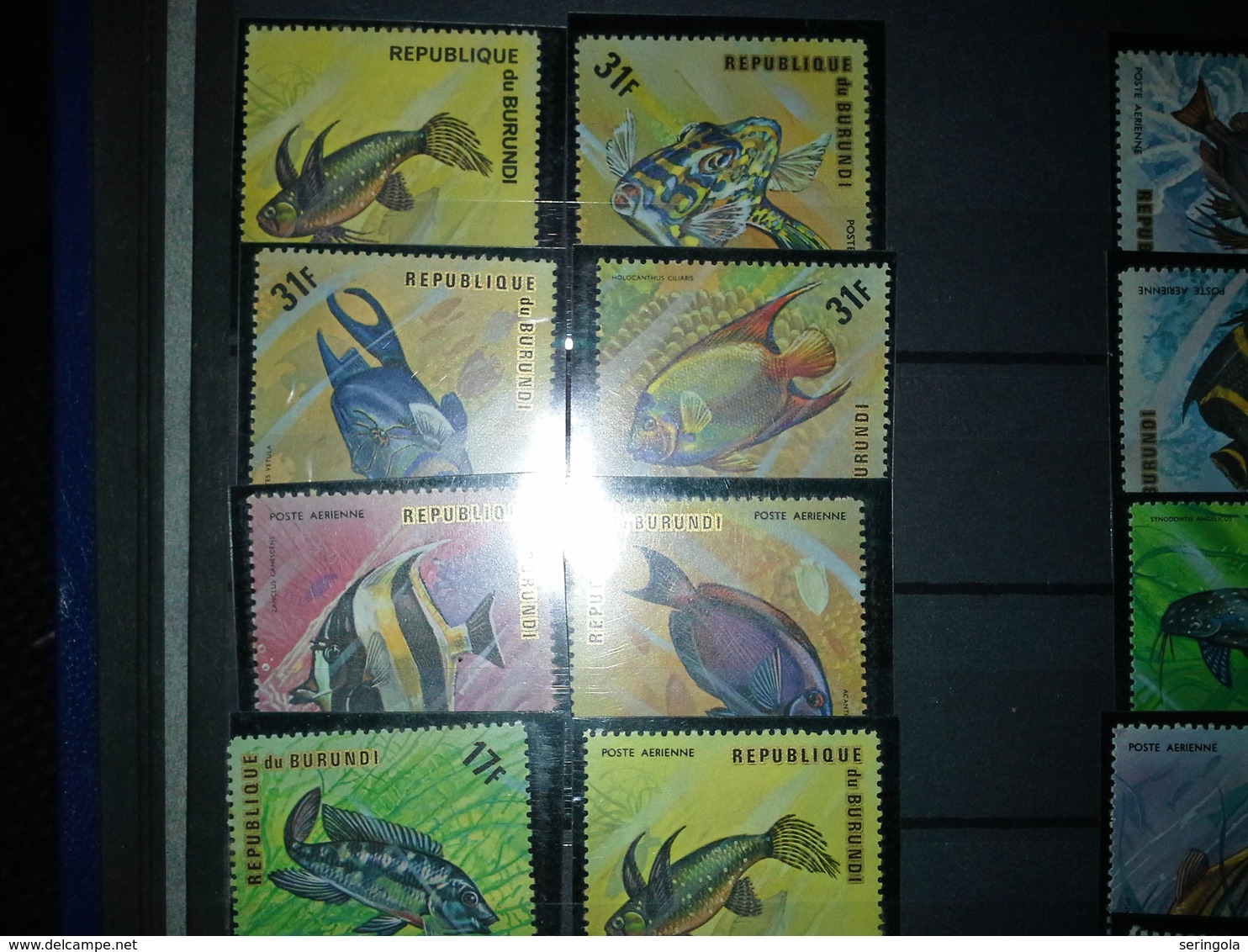 Lot 38 Stamps Burundi  1973 -74 Airmail-Fish  Cv.80 € - Collections (without Album)