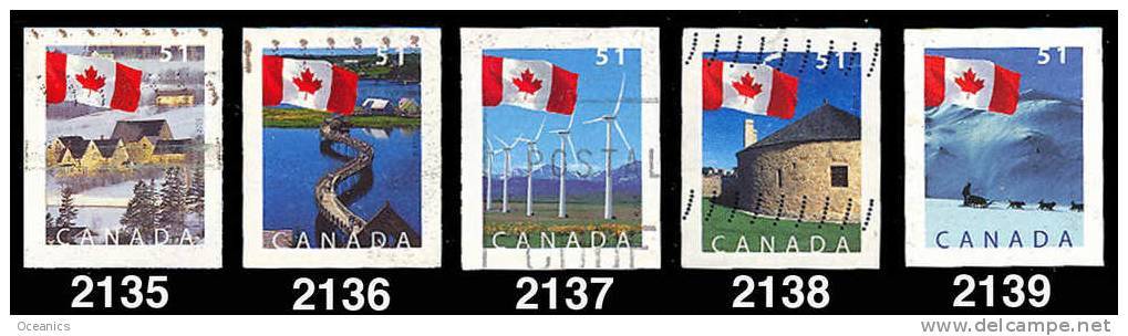 Canada (Scott No.2135-39 - Série De Timbre  / Stamps Set) (o) De Carnet / From Booklet - Gebraucht