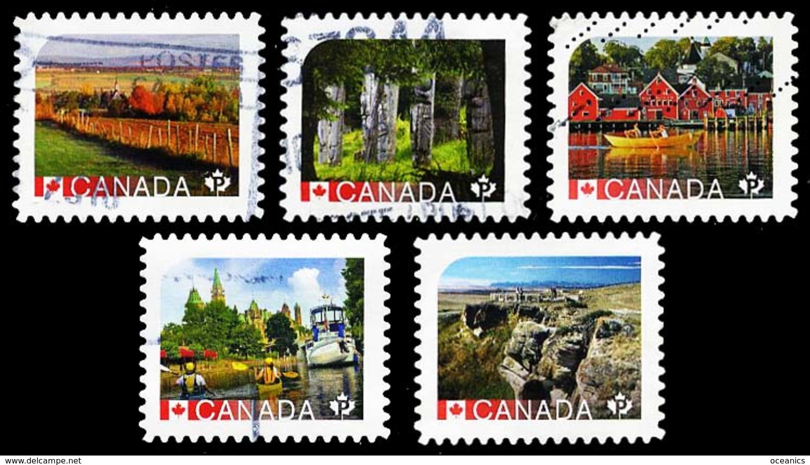 Canada (Scott No.2890-94 - Unesco) (o) - Usados