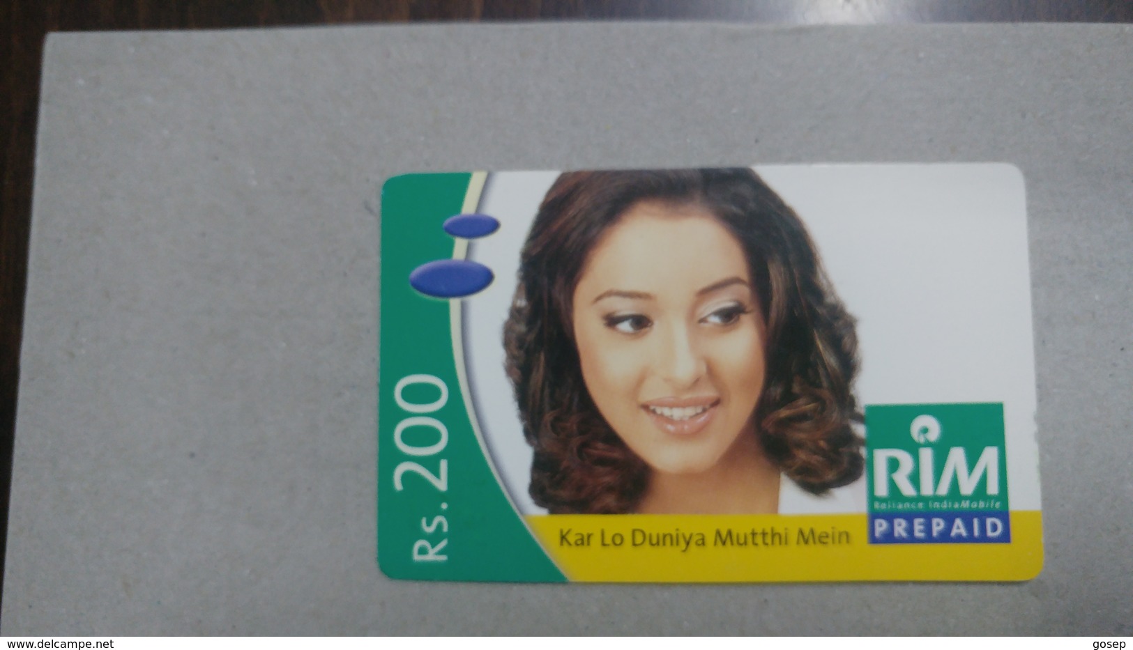 India-rim Prepiad Card-(43i)-(rs.200)-(navi Mumbai)-(31.3.2007)-(look Out Side)-used Card+1 Card Prepiad Free - India