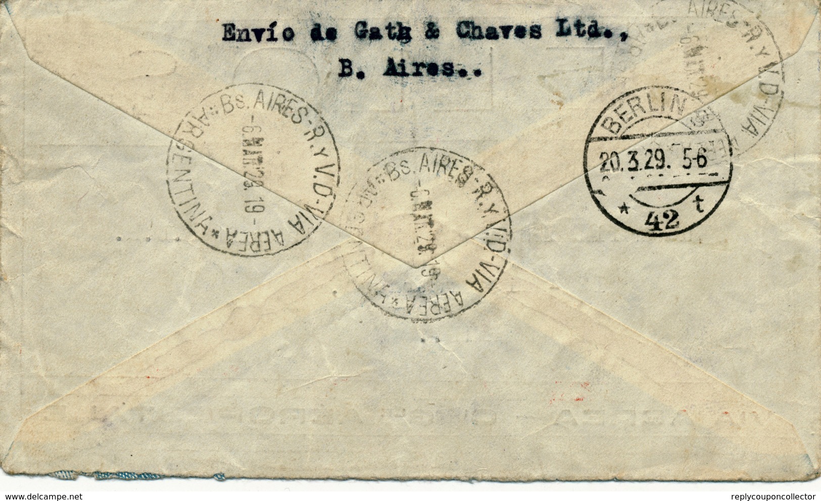 BUENOS AIRES / Argentina - 1929 , Brief Nach Berlin - Covers & Documents