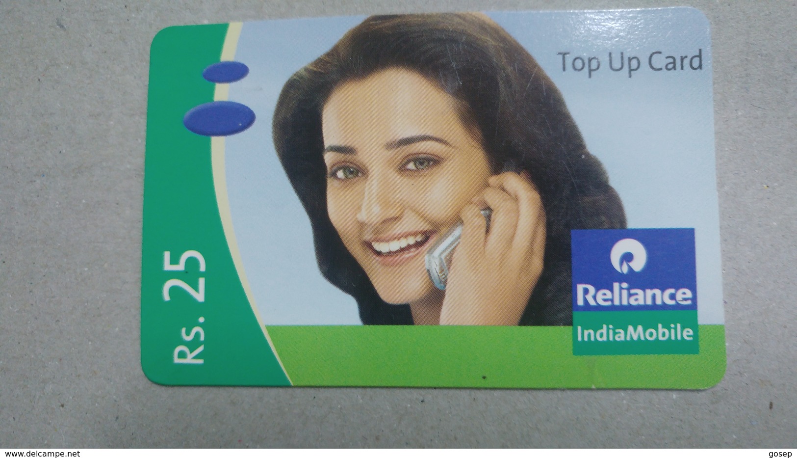 India-rim Prepiad Card-(44)-(rs.25)-(navi Mumbai)-(30.6.2007)-(look Out Side)-used Card+1 Card Prepiad Free - Inde