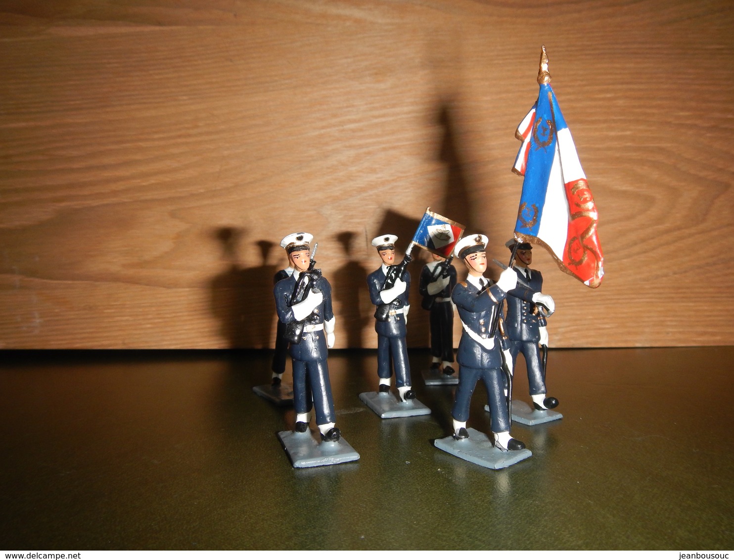 LOT DE 6 MARINS EN PLOMB DE LA MARINE NATIONNALE - Décoration Maritime