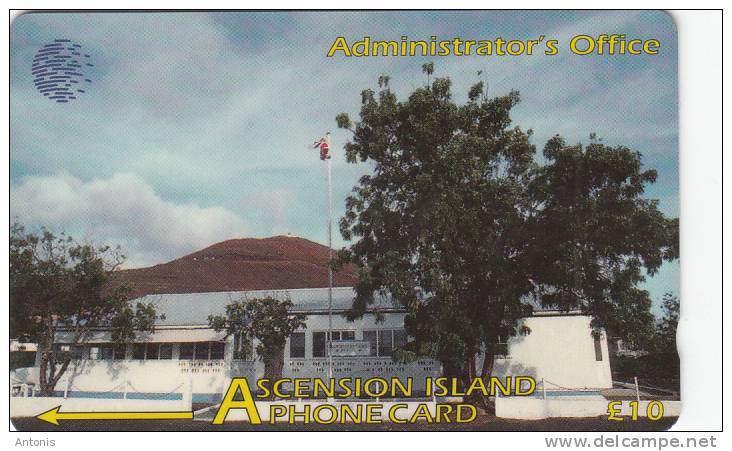 ASCENSION ISL.(GPT) - Administrator"s Office, CN : 43CASA, Tirage 4900, Used - Ascension (Ile De L')