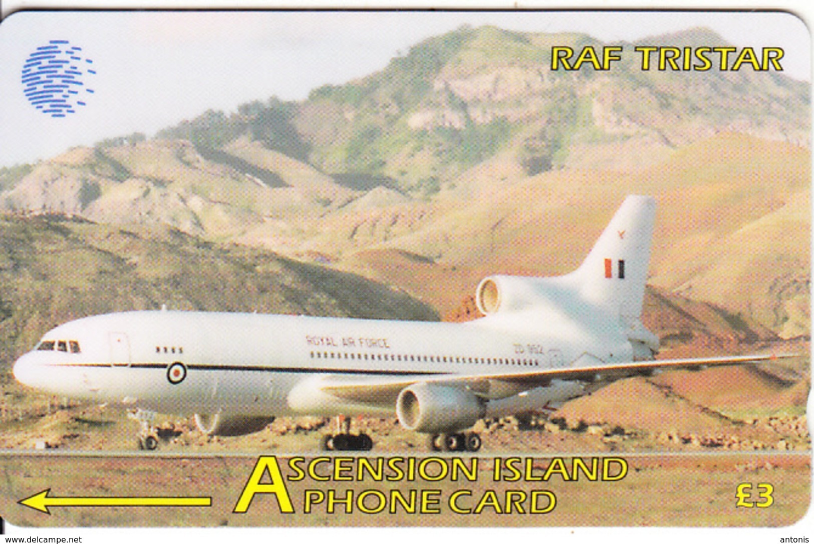 ASCENSION ISL.(GPT) - RAF Tristar, CN : 134CASC, Tirage 2000, Used - Ascension