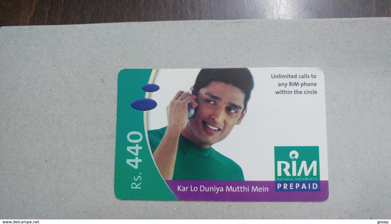 India-rim Prepiad Card-(45c)-(rs.440)-(navi Mumbai)-(31.3.2006)-(look Out Side)-used Card+1 Card Prepiad Free - Inde