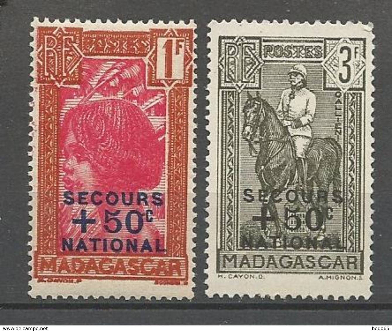 MADAGASCAR N° 232 Et 233  NEUF**  SANS CHARNIERE  / MNH - Ongebruikt