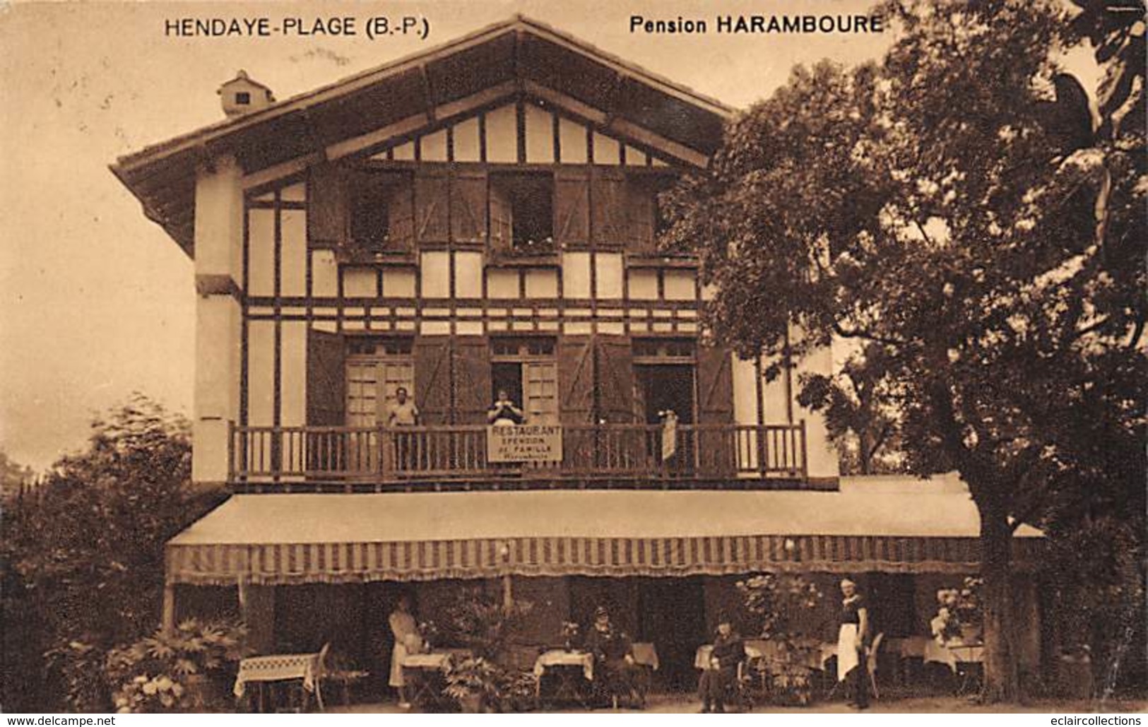 Hendaye        64      Pension Haramboure. Avenue Des Mimosas      (voir Scan) - Hendaye